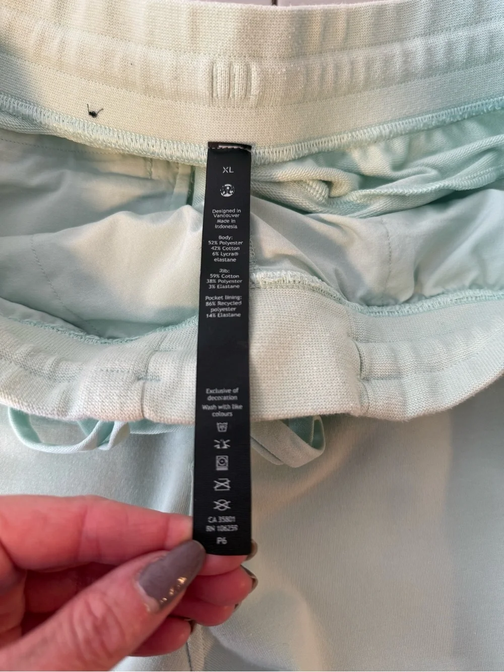 Lululemon Mint Green Jogger Pants XL Soft Stretch Lounge Travel Athleisure